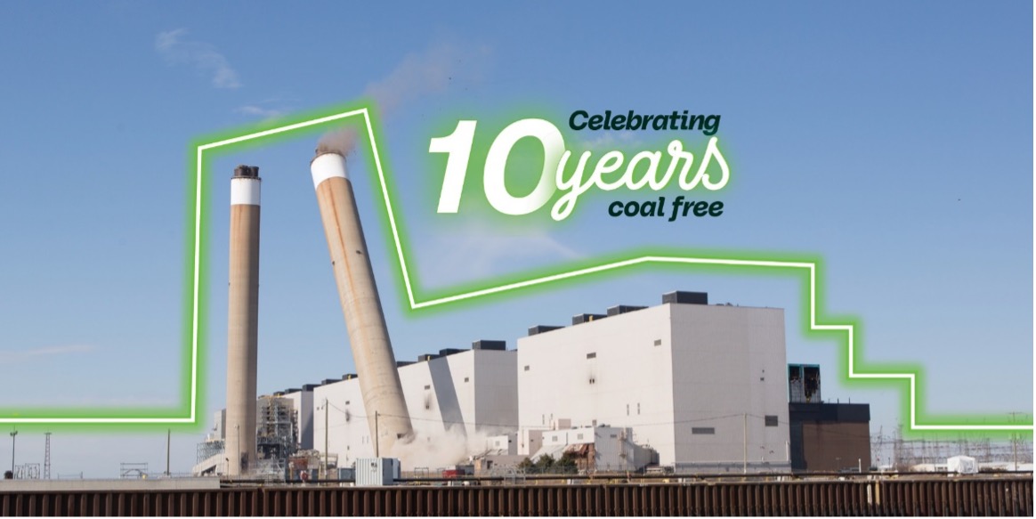 Celebrating 10 years coal free
